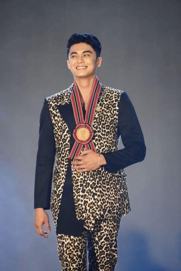 Leopard Suit in Black Accent