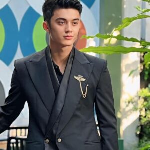 Layered Lapel Black Suit D&G Inspired suit, authentic wool